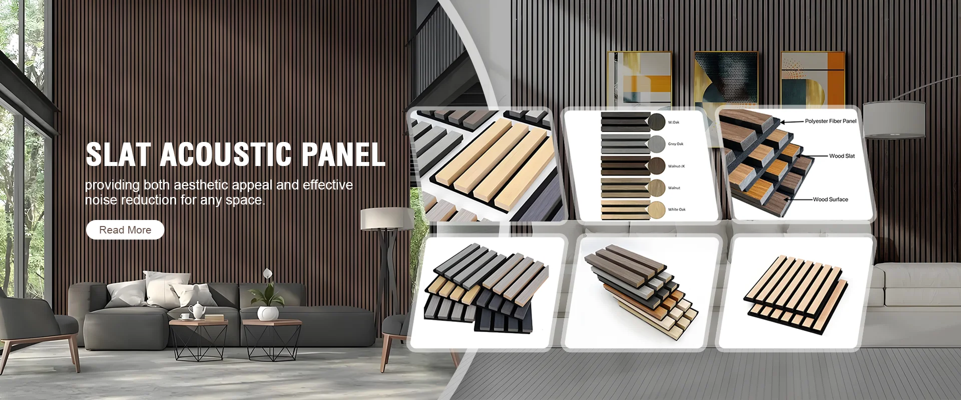 Panel akustik slat