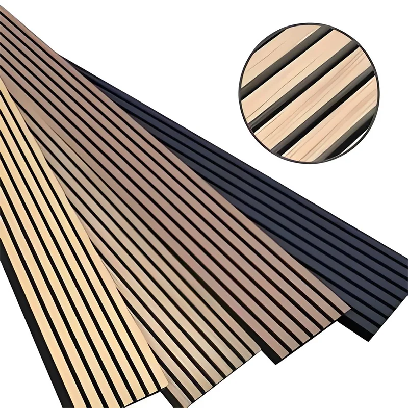 Panel akustik kayu slatted